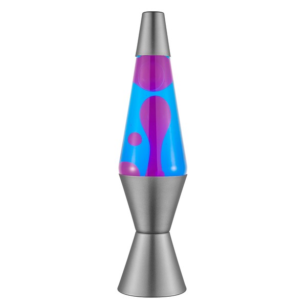 Lava Original Lamp - 14.5" Cosmic Wave - Purple Wax and Blue Liquid - Home Décor Motion Light - 2633