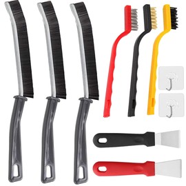 Mengger Joint Brush, 10 Pieces Split Cleaning Brush with Hard Bristles, Corner Cleaning Brushes, Joint Cleaning Brush, Multifunctional Crevice Cleaning Brush, Corners, Multi-Purpose Cleaning Brush,