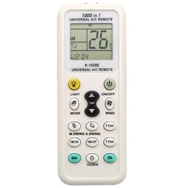 YFFSFDC Air Conditioner Remote Control, Universal K-1028E Compatible with 1000 Types, Cooler Remote Control, Universal Remote Control for Air Conditioner (1 Piece)