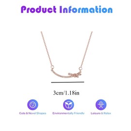 mciskin Silver 3A Cubic Zirconia Butterfly Ribbon Bow Tassel Pendant Exquisite Necklace for Women Girls, Jewelry Gift Box(Silver Bow Tie)