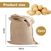 2-Pack Potato Storage Bag, Vegetable Storage Sack, Woven Sand Sack,