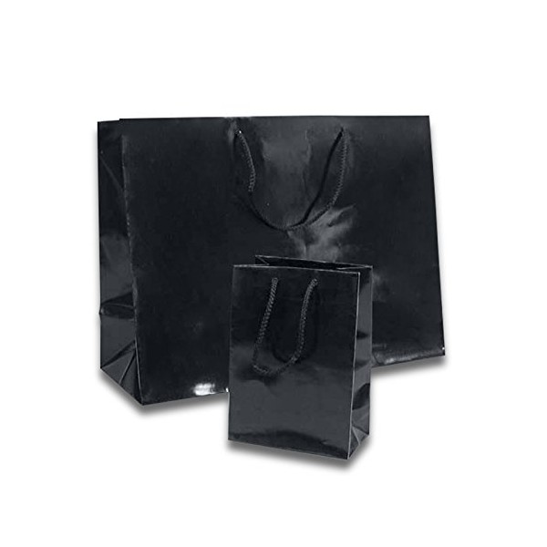 Small Deep Black Euro Bags 4-3/4 X 6 3/4 |