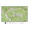 Vail Colorado Ski Area Topographic Keepsake Poster Map (with ski