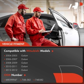 A-Premium Power Window Regulator with Motor Compatible with Mitsubishi Galant 2004-2012 Front Left Driver Side