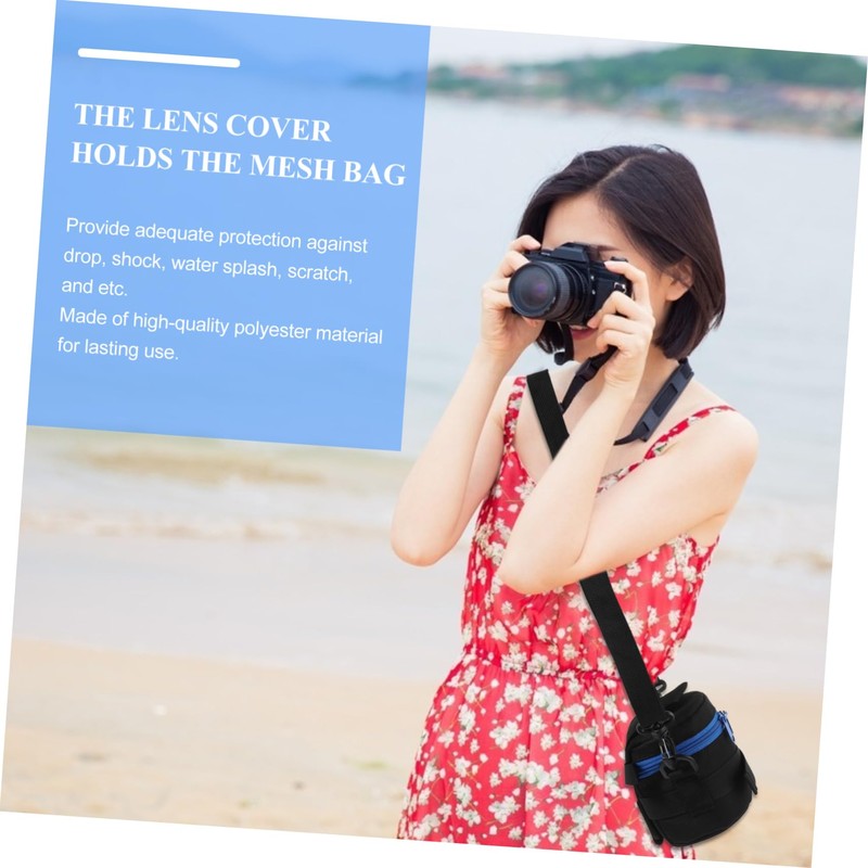 TEHAUX 1Pc Shockproof Camera Lens Bag Portable Photography Accessory Case