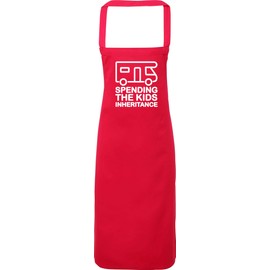 Hippowarehouse Spending The Kids Inheritance - Motorhome Apron kitchen cooking painting DIY onesize adult