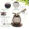 Bird Feeders for Outdoors Hanging Wild Birds Seed, Metal Waterproof
