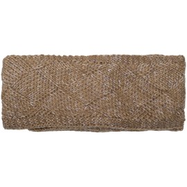 styleBREAKER 04026062 Women's Knitted Headband Plain with Diamond Pattern, Thermal Fleece Lining, Winter Headband Plain Colour: Brown