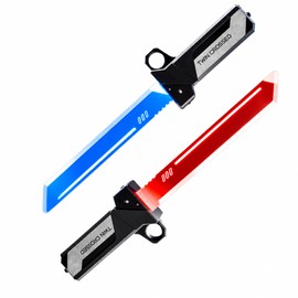 2-in-1 Transforming Light-Up Sword & Axe Toy – ABS Cosplay Role-Play Prop with Vibration and Multiple Lighting Modes