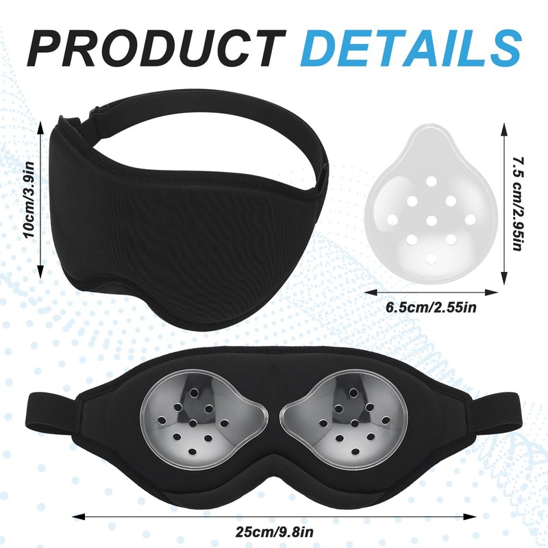 Geiserailie 2 Pack Eye Shield After Cataract Surgery Sleep Mask