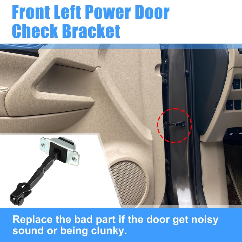 X AUTOHAUX Front Left Door Hinge Check Arm Stop Strap