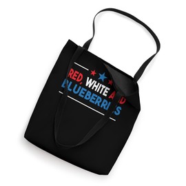 Red, White and Blueberries Patriot American Flag Men Women Tote Bag
