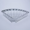 Beelee Rustproof Corner Triangular Bath Shelf Shower Caddy,Wall Mounted Stainless