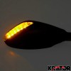 Krator Mirrors w/ Signals Black For Buell Thunderbolt S2 S3