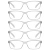 GUD Reading Glasses 5-Pack Readers Spring Hinge Reading Eyeglasses for