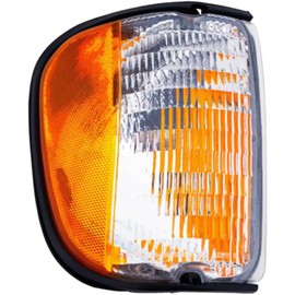 DAT AUTO PARTS Front Right Passenger Side Corner Parking Marker Light Lens Housing Signal Replacement For 1992-2003 Ford Econoline Van Otange & Clear Lamp Lens FO2521122 F2UZ13200A