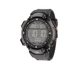 Sector Sports Watch R3251172125 In Collection Street with Digital Display, Black Dial and Strap