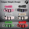 Jynco Reflective Dog Collar for Medium Dogs, Pink & Red