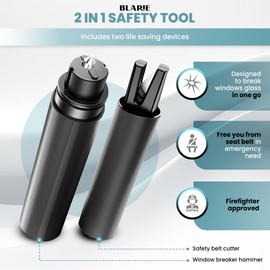 4 Pcs Blarie Glass Breaker and Seatbelt Cutter SafeHammer HammerDex Auto Rescue Tool Window Breaker Escape Car Safety Hammer, The Safety Tool That Every Driver Should Carry in Their Vehicle