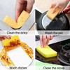 wowled Biodegradable Kitchen Sponges Washing Up, 12 Pack Natural Compostable