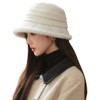 Vintage 1920s Cloche Hats Packable Winter Fleece Lined Bucket Hat
