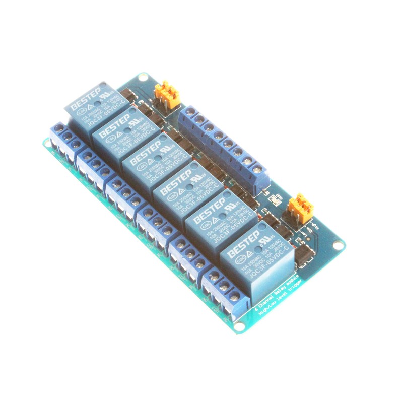 NOYITO 6-Channel Relay Module 5V 12V 24V High Low Level