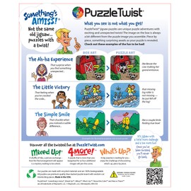 PuzzleTwist - Crazy for Loons - 500 Piece Jigsaw Puzzle, Something’s Amiss! Series, Unique Challenging Fun for Adults Family Teens, Made in USA