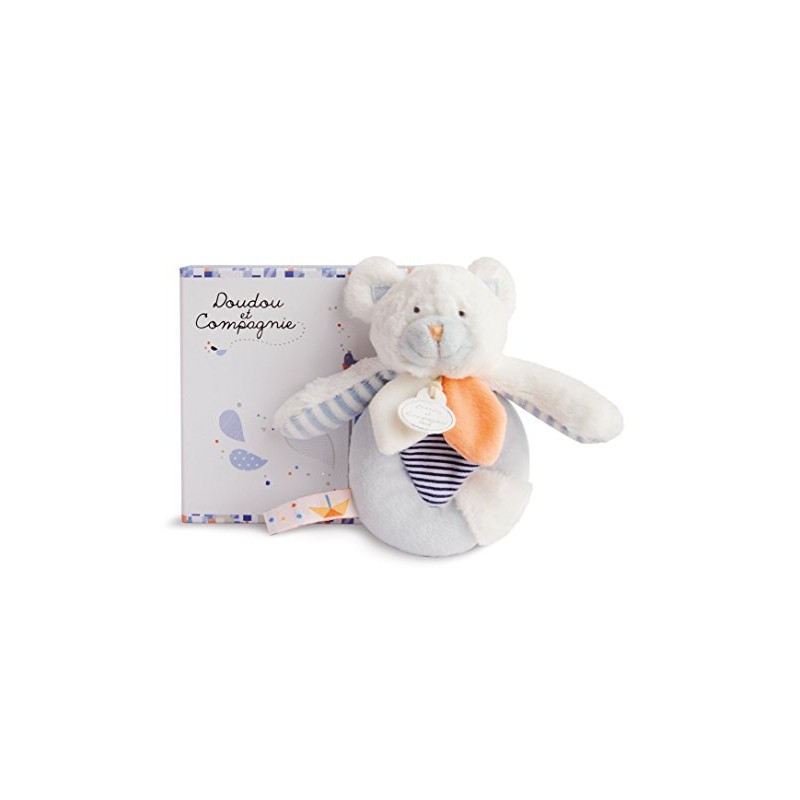 Doudou et Compagnie DC2960 Les Gommettes Bear Rattle