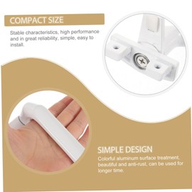 Operitacx 4 Stück Ersatz-fensterkurbel Handhaben Griffe Öffner Fensterbeschläge Fensterkurbel Für Rechtshänder Mechanismus Fenster Zubehör Fensterkurbel Aluminiumlegierung Weiß