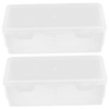 KOMBIUDA 2pcs Storage Box Set Medium Organizer for Desk Accessories