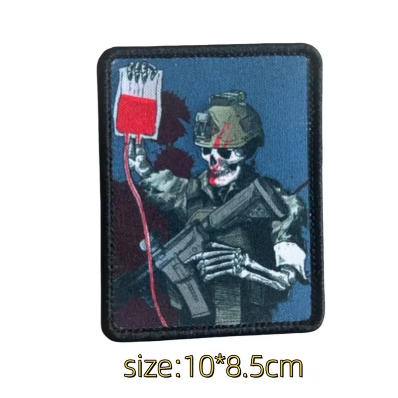 Patches Velcro Skeleton Soldier Patches Military Patch Velcro Tactical Morale