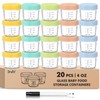 DRKIO DRKIO 20 Pack Glass Baby Food Storage Containers 4