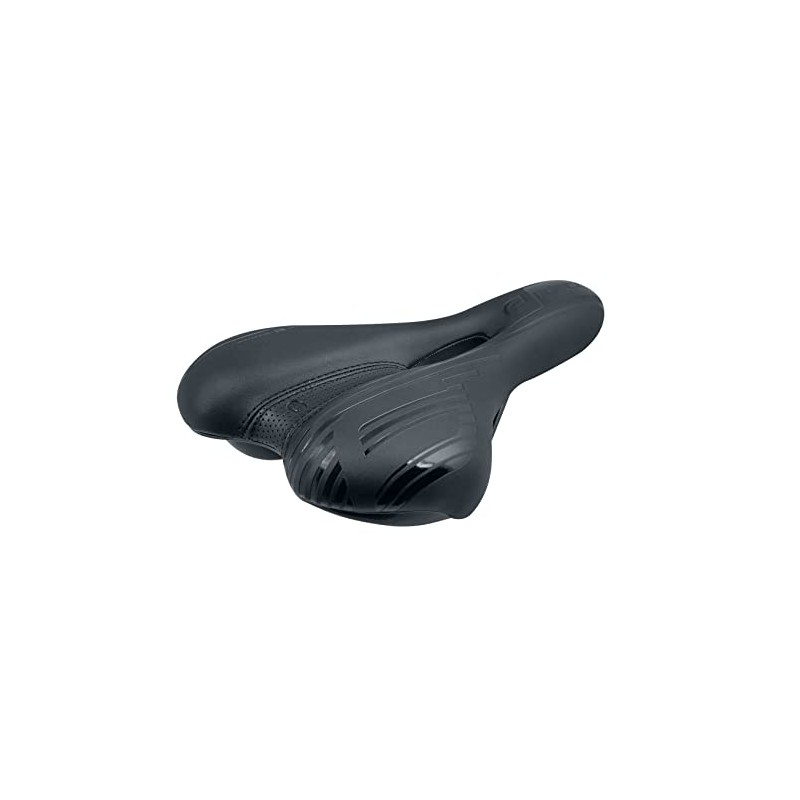 Force 80377 Bicycle Saddle ZAK Tourist Perforated Black 10.9 x
