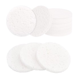 CZAKOMIX Pack of 30 Compressed Face Sponges, Reusable Cleansing Sponge Face Cleansing, Exfoliating Mask, Spa Massage, Makeup Removal (6.5 cm)