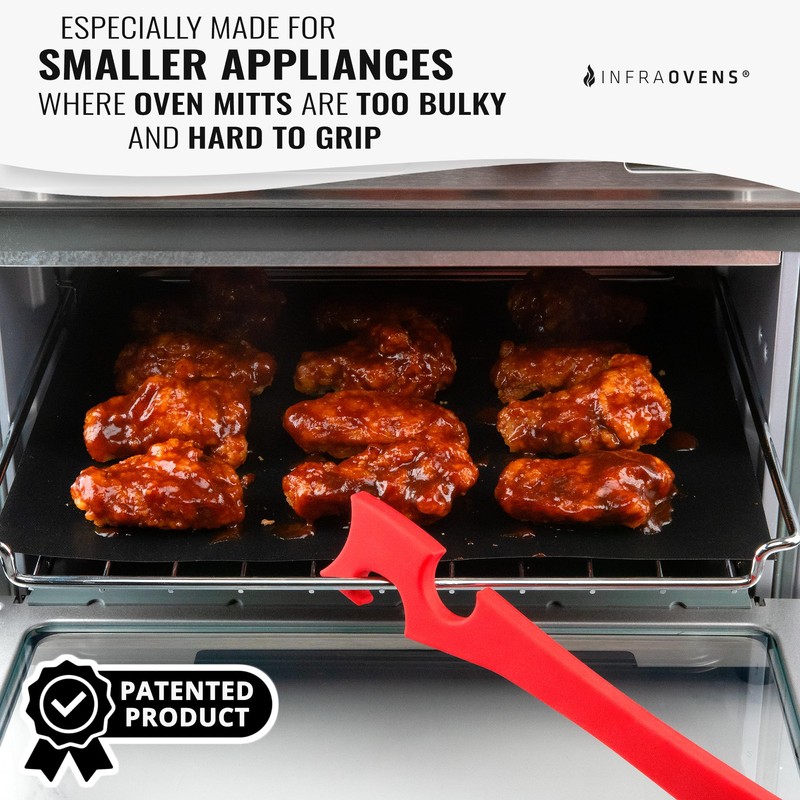 INFRAOVENS Oven Rack Guards and Silicone Push Pull Stick, Heat