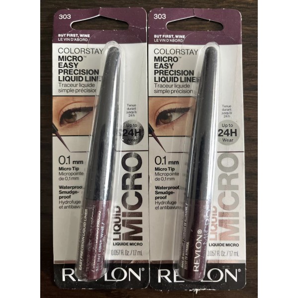 REVLON COLORSTAY MICRO EASY PRECISION LIQUID LINER 303 Wine 2pk