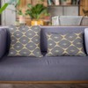 Plutus Brands Blue Plutus Cube Diamond Luxury Throw Pillow 18