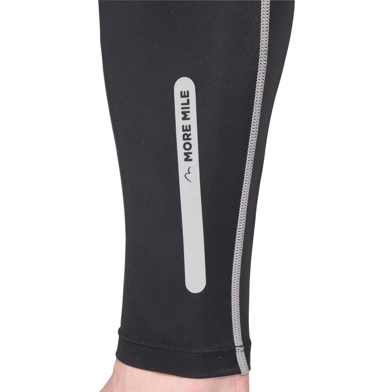 More Mile Compression Calf Guards L schwarz