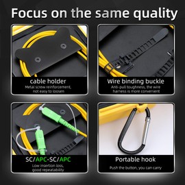 Fiber Optic Test Tool SC/APC SM（9/125）OTDR Launch Cable Box 1km Extension Cord OTDR