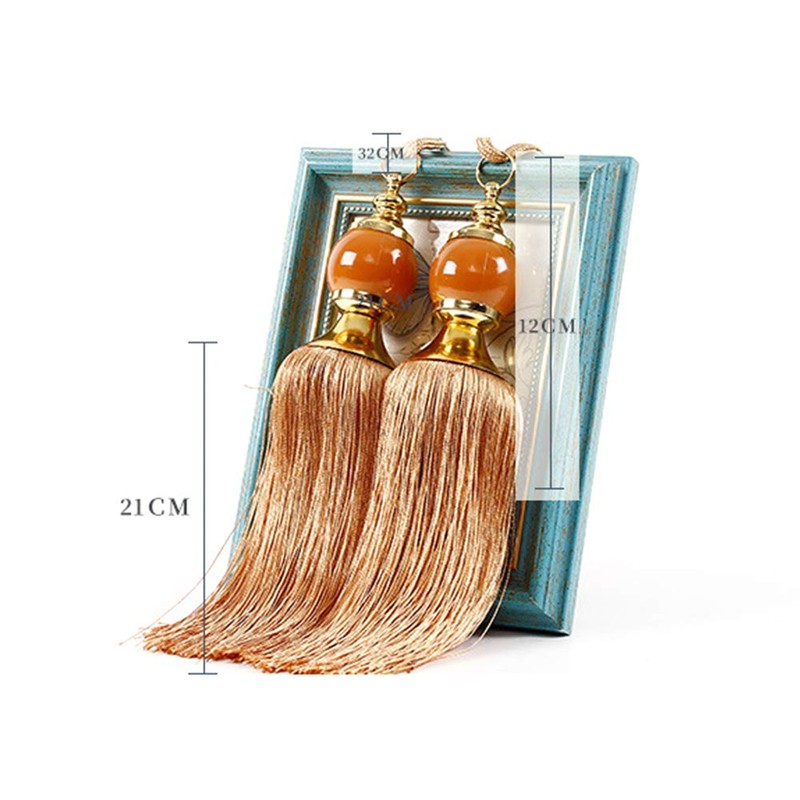 1 Pair Curtain Hold Backs Rope Tie Backs Tassel Tie