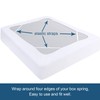 Box Spring Cover Queen Size, Elastic Fabric Wrap Around 4