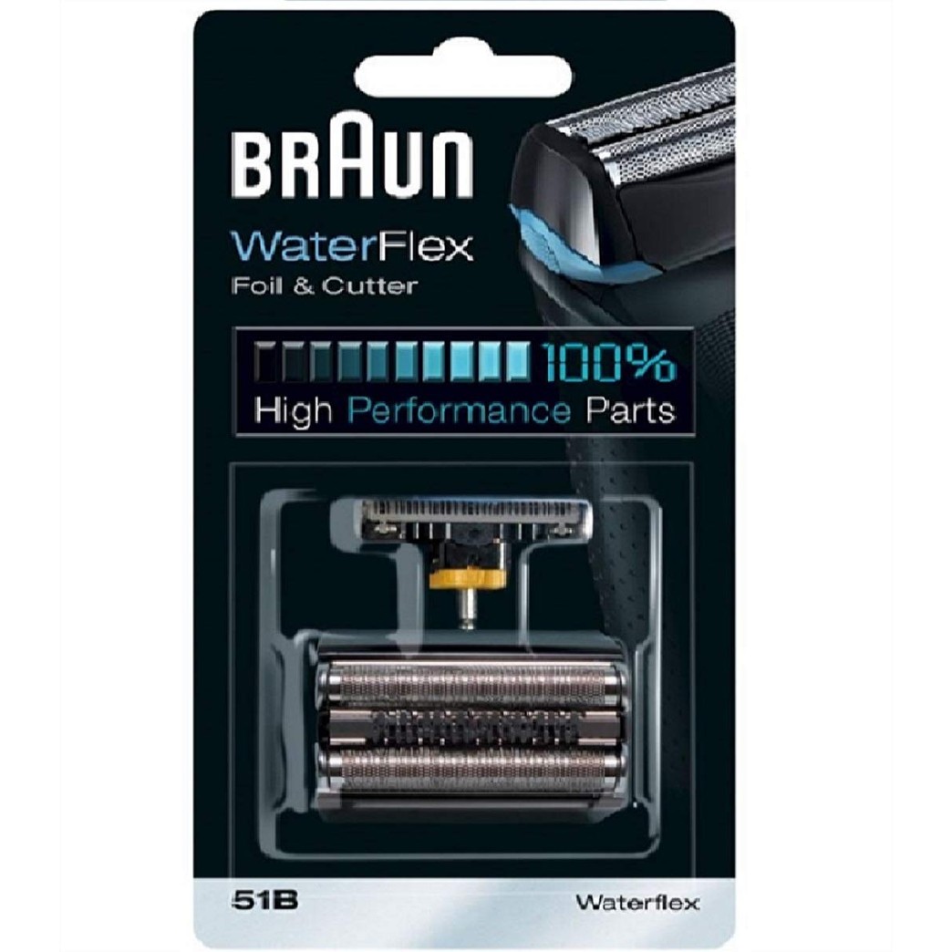 Braun Series 5 51B Foil & Cutter Replacement Head, Compatible with Waterflex Shaver