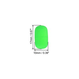 PATIKIL 30pcs Fishing Foam Floats 0.7" Snell Floats Fly Fishing Strike Indicator Pompano Floats Wally Grigurua Green