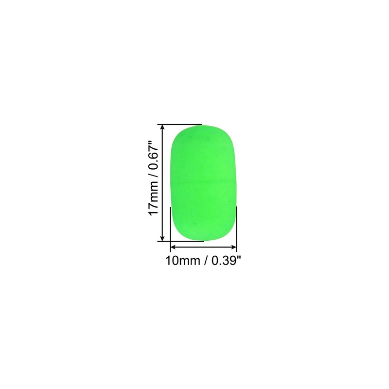 PATIKIL 30pcs Fishing Foam Floats 0.7" Snell Floats Fly Fishing