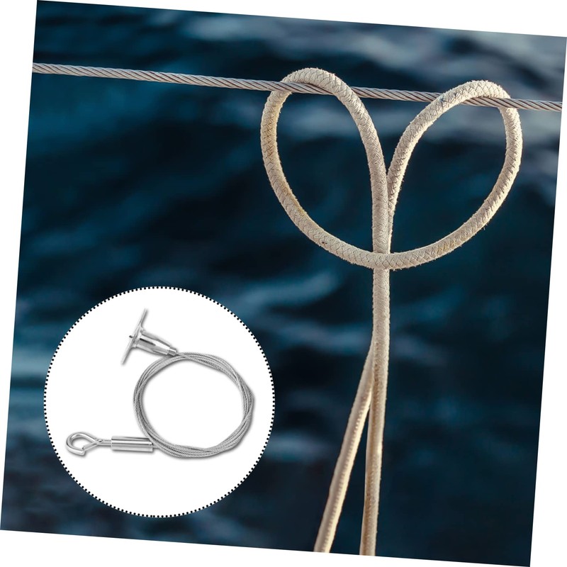 Operitacx 2 Pcs Adjustable Wire with Hook Hanging Rope for