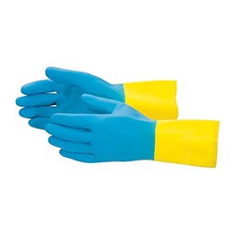 Chemical Resistant Gloves, Neoprene, Coated Latex, Small