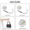 Mhfpl Half Coffee Half Bookworm Purse Hook, Funny Purse Holder