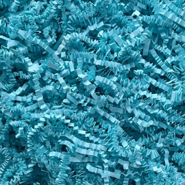 MARSROAM 1 LB Light Blue Crinkle Paper Filler Shred Easter Grass