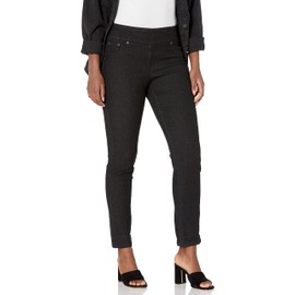 Ruby Rd. Women's Pull-on Extra Stretch Denim Jean, Black, 8