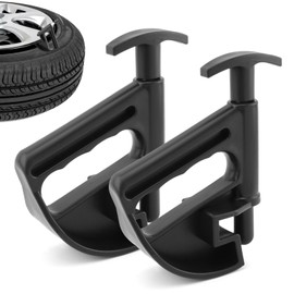 2pcs Tire Bead Clamp, Tire Changer Center Rim Depressor Tool Universal Tire Changer Wheel Changing Helper for Motorcycle Car(Black)